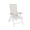ANDY Positionsstol Vit/Offwhite/Teak Aluminium Stolar