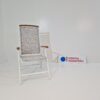 KIWI Pos.stol Alu/teak Vit Aluminium Stolar