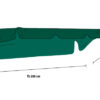 HAMMOCKTAK OLBIA 200x130cm Grön Hammockar