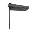CAMBRE Parasoll Halv 250×130 Antracit/Grå Parasoller