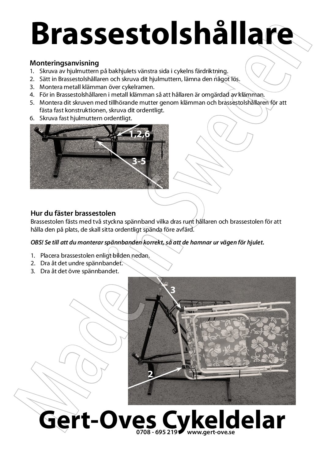 Solstolshållare Tillbehör