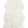 Fårskinnsfäll Gently vit 100cm- Skinnwille Dynor