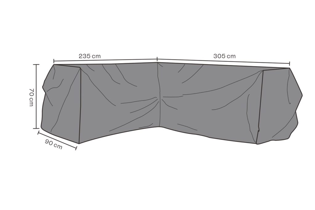 MÖBELSKYDD Hörnsoffa 235/305x70x90cm Andas Möbelskydd