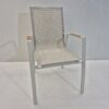 DALLAS Karmstol Creme/teak Aluminium Stolar