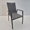 DALLAS Karmstol Antracit Aluminium Stolar