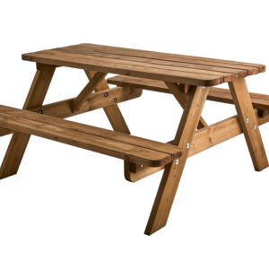 RESMO Picnicset Barn Brun Furu Bänkar & Bänkset