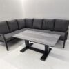LUGANO Hörnsoffa inkl mittdel & Lifty 80×140 Antracit Allväders Soffgrupper