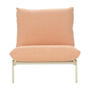 BLIXT Fåtölj Pearl White/Teddy Orange Stolar