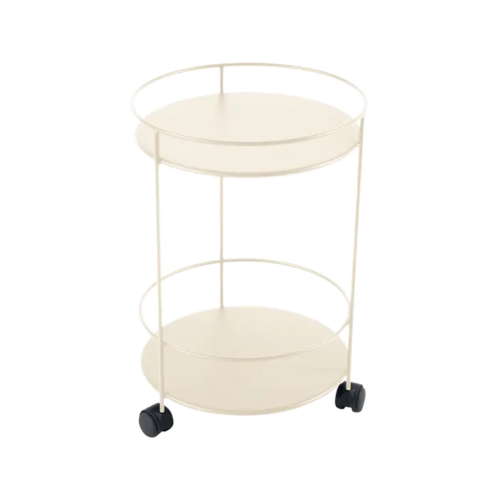 GUINGUETTE Bord m.hjul 40cm Latte Beige Bord