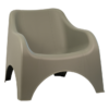 KUMO Loungefåtölj Grön Plast