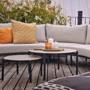 SOLNÄS Soffgrupp Svart inkl bord Soffor