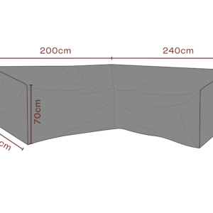 MÖBELSKYDD Hörnsoffa 200/240x70x80cm Andas Underhållsprodukter
